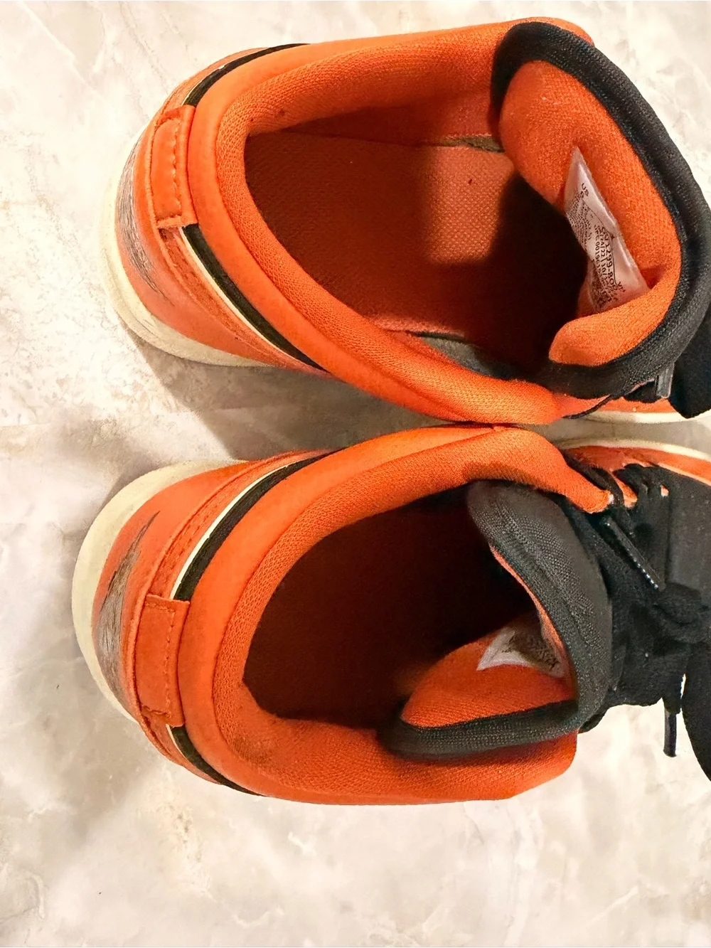 Jordan Men's Low-Top Sneakers in Orange and Black